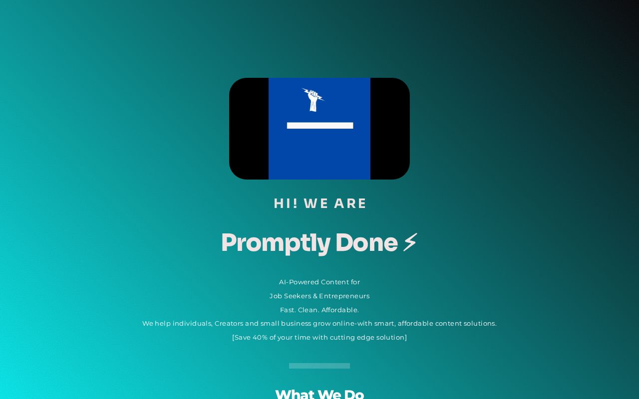 Promptly Done